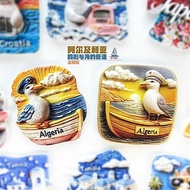 [Three-Dimensional Refrigerator Stickers] Algeria Seagull and Coast High-End Souvenir Magnetic Stick