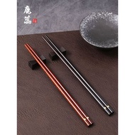 Ebony Chopsticks Household High-End Ebony Solid Wood Tableware 2023 New Commercial Mahogany Extended