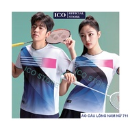 Men's and women's badminton shirt 711, men's and women's sports shirt 711