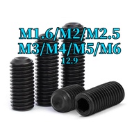 Stop screw 12.9 level concave end set screw DIN916 hexagon screw headless screw M1.6/M2/M2.5/M3/M4/M