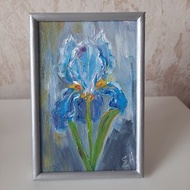 Iris oil painting Small painting | 鳶尾花油畫