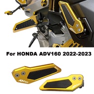Motorcycle CNC Aluminum Footrests Pedals Rear Passenger Foot Pads  For Honda ADV 160 Accessories adv160 2022 2023