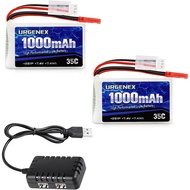 Bateri Lipo URGENEX 2S 7.4V 1000mAh 35C(Burst 70C) Bateri RC Boleh Dicas Semula dengan Palam JST Ser