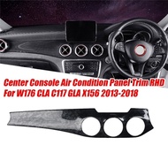 1 PCS RHD Central Control Dashboard Air Condition Outlet Panel Trim Strip Grain Automotive Supplies for W176 CLA C117 GLA X156 2013-2019