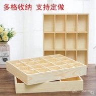 Brand Storage Real Clothes Cabinet Storage Box Cosmetics Classification Tray Hand Wooden Box Square 