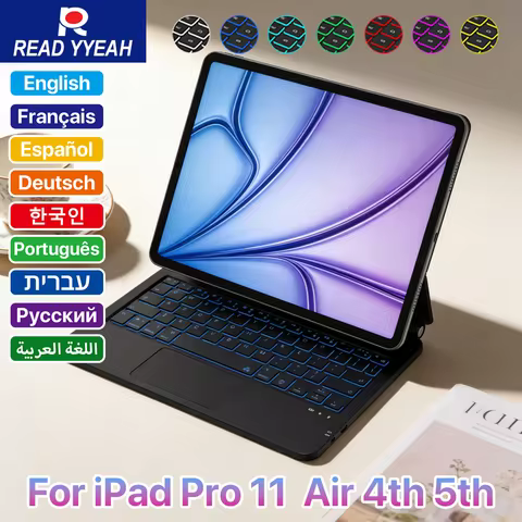 Magic Keyboard with Magnetic function for iPad Air 4 5 10.9in 10th iPad A16 2025 Pro 12.9in 2018-202
