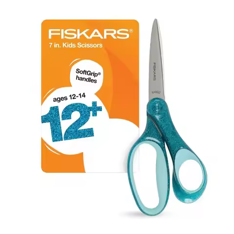 Stainless Steel Scissors, Greenish Blue