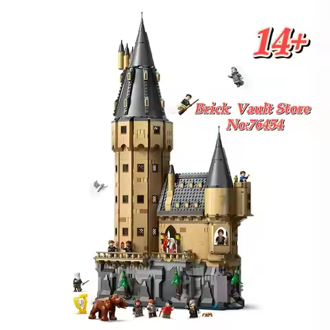 In-Stock MOC 76454 Magic House Main Tower Model Set, Birthday Gift, Christmas Gift, Halloween Gift