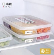 日本製 SANADA  冰箱分格保鮮盒廚房調味料收納盒食品級冷凍保鮮盒 食物儲存容器 保鮮盒