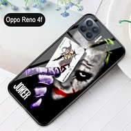 Softcase Glass Kaca Joker OPPO RENO 4 F -S23 - Casing Hp - OPPO RENO 4F - Pelindung hp-Case Handphon