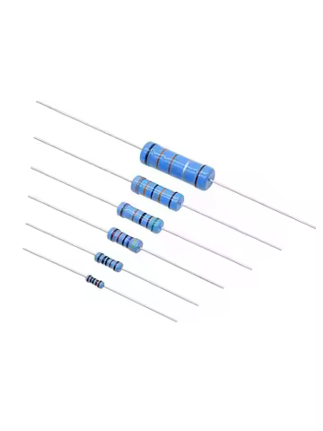 (20PCS-100PCS) 1/6W 1/4W 1/2W 1W 2W 3W 1% Metal Film Resistors 1R 10R 1K 2K 5.1K 10K 47K 100K 1M Dir