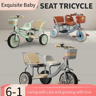 Exquisite Baby Basikal Budak Tiga Roda KIDS TWO SEAT TRICYCLE