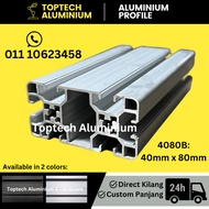 4080B Aluminium profile conveyor silver black 4080 B light duty engineering commercial or DIY rack t
