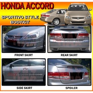 HONDA ACCORD 2004-2007 SPORTIVO BODYKIT (SPORTIVO) BUMPER SKIRT LIP ACCORD FRONT SKIRT SIDE SKIRT REAR SKIRT SPOILER