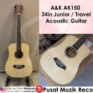A&amp;K Guitar AK Gitar 34"' Junior Travel Size Acoustic Guitar Kapok Guitar Akustik AK150 Natural *READY STOCK ACTUAL PHOTO