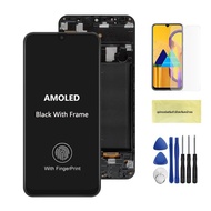 AMOLED สำหรับ Samsung A50จอ LCD ทัชสกรีนประกอบดิจิไทเซอร์สำหรับ Samsung A50 A505 A505F /ds A505F หน้