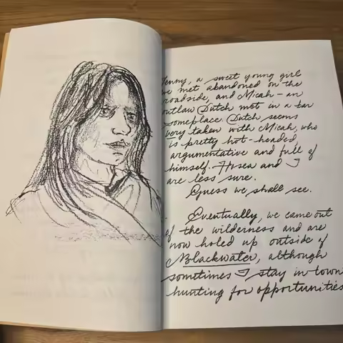 good quality arthur morgan diary Sixth Edition English Original Diary Red Dead Redemption