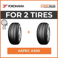 2pcs YOKOHAMA 205/65R15 A300 ASPEC 94S Car Tires