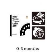 Baby Flash Card Baby Visual Stimulus Card Baby Black White Card Baby Learning Card 0-3 Months