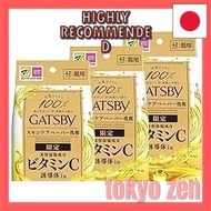 GATSBY Sweat Wiping Sheet Matsukiyo Facial Paper Vitamin C for Face 42 Sheets x 3 Pieces 100% Natura