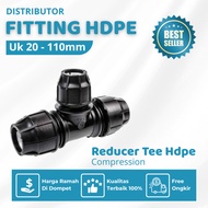 Hdpe Pipe Fitting 63x50mm | Reducing Tee Hdpe Compression Pipe