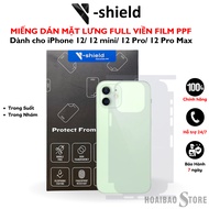 V-shield Premium PPF Film Back Cover Sticker For iPhone 12 / 12 mini / 12 Pro / 12 Pro Max Full Border