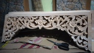 ukiran klewer pintu gebyok 90x30 ornamen tempel