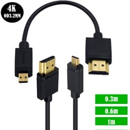 HDMI HD Data Cable Digital Camera Camera micro hdmi Cable Version 2.0 4k * 2k @ 60HZ