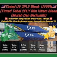 ×NO COD TQ× 2PLY Carbon Black HD Tinted rumah Hitam / Window Film / tinted film/Tinted 2ply Black VL