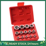 14Piece E-TORX Socket Set Premium Female Torx Socket Set Star Socket Set Torque Socket Set External 