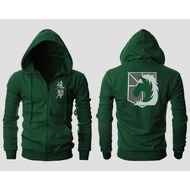 Aot Attack On Titan Military Police Hoodie Zipper Anime Jacket