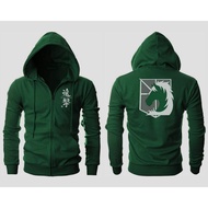 Aot Attack On Titan Military Police Anime Jacket Zipper Hoodie