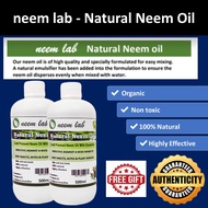 100% Organic Neem Oil / Cold Pressed Neem Oil with Emulsifier / Insect Repellent / Mite Repellent / 