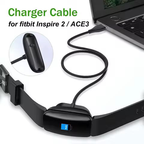 for Fitbit Inspire 2 / ACE3 Charger Cable,Smartwatch Charging Dock Station Cradle Holder Charging Cl