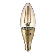 1KEA LED Bulb E14 200 Lumen Dimmable Chandelier Brown Clear Glass Retro Rollsbo