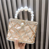 COD Handmade Rhinestone Evening Clutch Wallet Wallet and Handbag Luxury Designer Shoulder Bag Shiny 