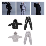 [TENOL] 1:12 Scale Mans Figure Fashion Clothes Men's Jogging Tracksuit Set Casual handmade Outfits f