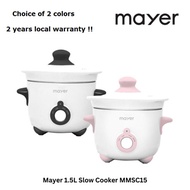 Brand New Mayer MMSC15 Slow Cooker 1.5L. Choice of 2 colors. Local SG Stock and warranty !!