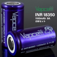 Original Vapcell 18350 1100mAh 9A Battery (2pcs) With Battery Case dotstick battery