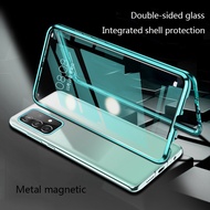Samsung Galaxy A12 A32 A52 A72 5G 4G A73 A53 Case Magnetic Hard Double Tempered Glass Metal Frame 360 Full Cover Cases  For Samsung  A 12 32 52 72