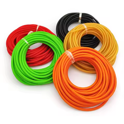Nature Latex Rubber Hoses 5Colors 1.6 2 3 4 5 6 7 9 10-17mm High Resilient Surgical Medical Tube Sli