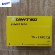 Ban Dalam Sepeda 20 x 1.75 United sepeda lipat minion bmx