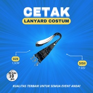 Custom ID Card Lanyard 1.5 cm Wide – Can Print Name, Logo, or Slogan 1 Side, Design as You Like