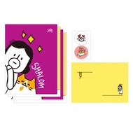 Hello Dun Dun 哈囉登登系列 迷你信紙信封組 01.平安