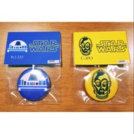 Star Wars Badge Set Classic Characters R2-D2 And C-3PO New Sold In Pairs. Beautiful