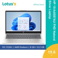 HP 15-fc0587AU FHD Natural Silver Laptop (R3-7320U,8GB,512GB,15",W11)