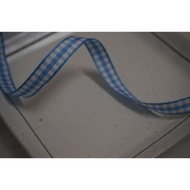 Cheap Zone~AY20 Blue Checked Ribbon.webbing 1cm 3996cm Packaging.hair Accessories.diy.can Also Be Us
