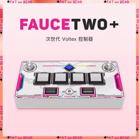 FAUCETWO+ SDVX DJMAX Controller Arcade Music Game Rhythm Game Console Mini Sound Voltex Joystick Key