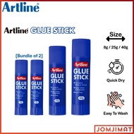 [Bundle of 2] Artline Glue Stick 8g / 25g / 40g EG-8 EG-25 EG-40 / Artline Glue Stick / Artline Gam 