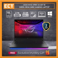 Asus ROG Strix SCAR 18 G835L-WSA154W Gaming Laptop (CU9-275HX 5.5GHz,2TB PCIe SSD,32GB D5,NV RTX5080